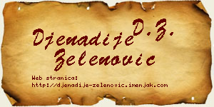 Đenadije Zelenović vizit kartica